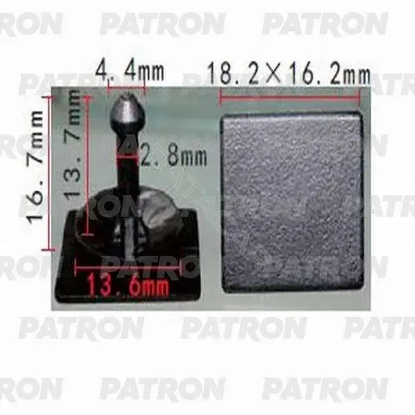 Клипсы, фиксаторы, зажимы PATRON P37-1160