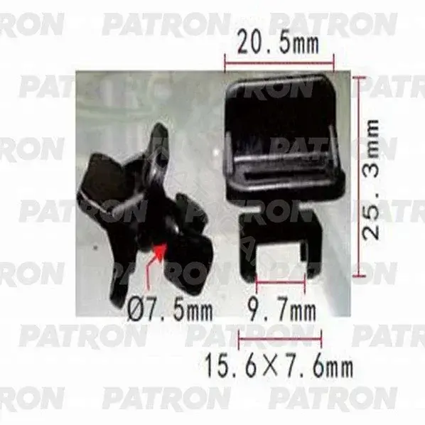 Клипсы, фиксаторы, зажимы PATRON P37-1161