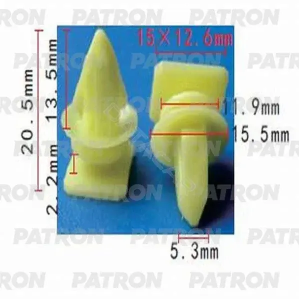 Клипсы, фиксаторы, зажимы PATRON P37-1163