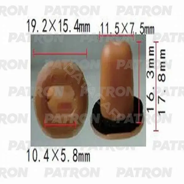 Клипсы, фиксаторы, зажимы PATRON P37-1164