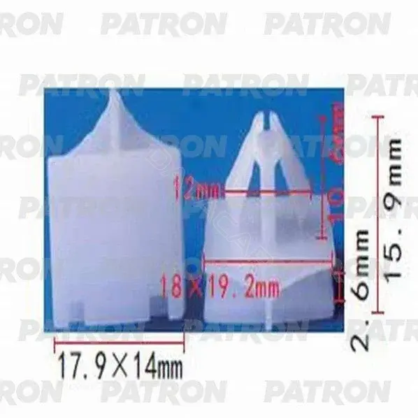 Клипсы, фиксаторы, зажимы PATRON P37-1165