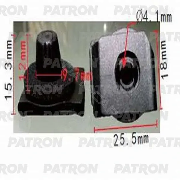 Клипсы, фиксаторы, зажимы PATRON P37-1168