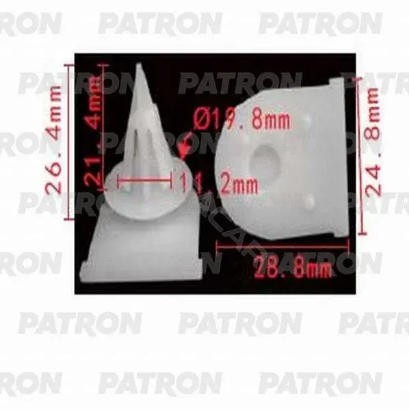 Клипсы, фиксаторы, зажимы PATRON P37-1172