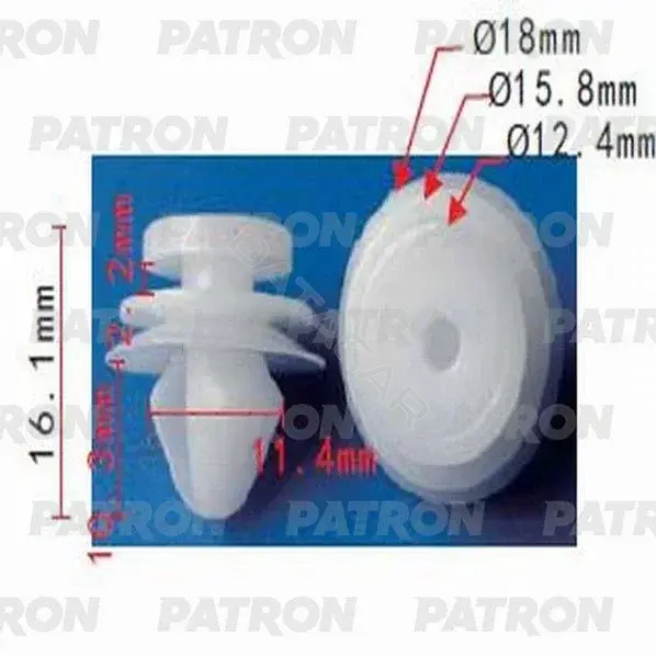 Клипсы, фиксаторы, зажимы PATRON P37-1174