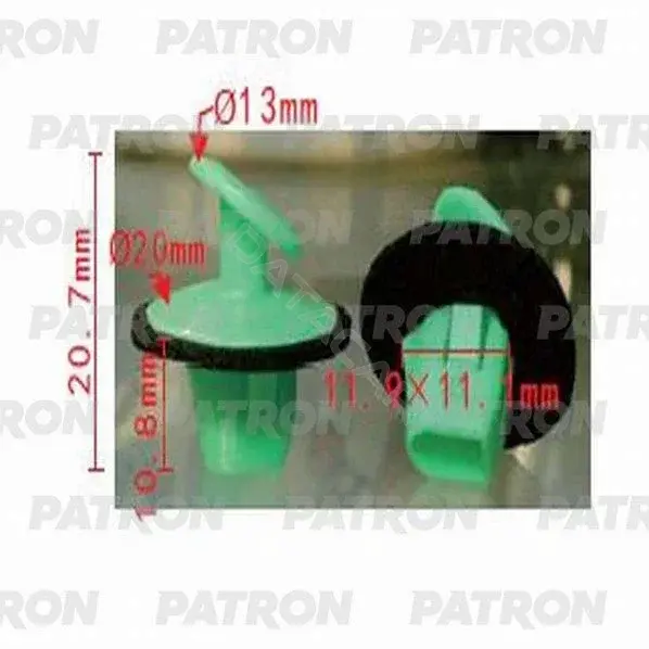 Клипсы, фиксаторы, зажимы PATRON P37-1179