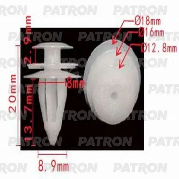 Клипсы, фиксаторы, зажимы PATRON P37-1189