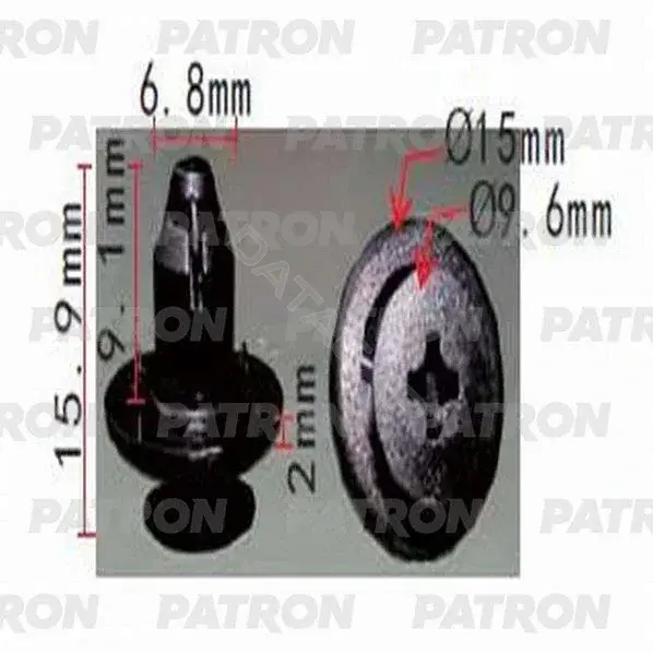 Клипсы, фиксаторы, зажимы PATRON P37-1194