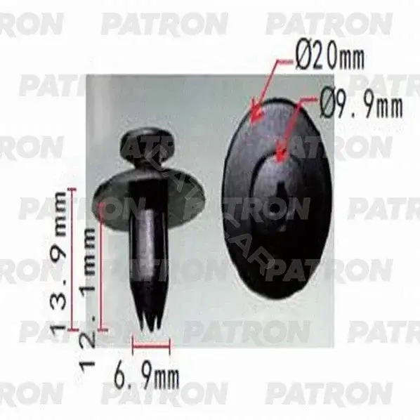 Клипсы, фиксаторы, зажимы PATRON P37-1199