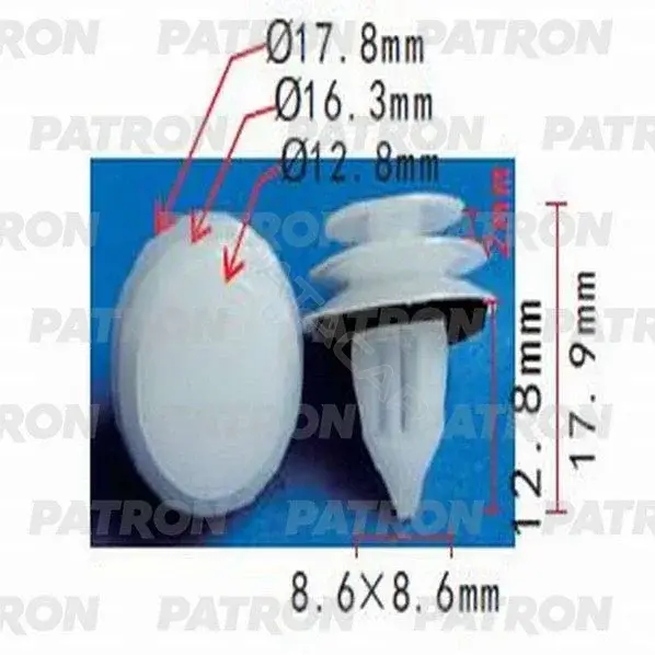 Клипсы, фиксаторы, зажимы PATRON P37-1202