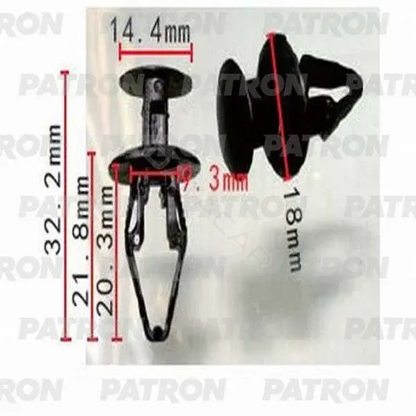 Клипсы, фиксаторы, зажимы PATRON P37-1205