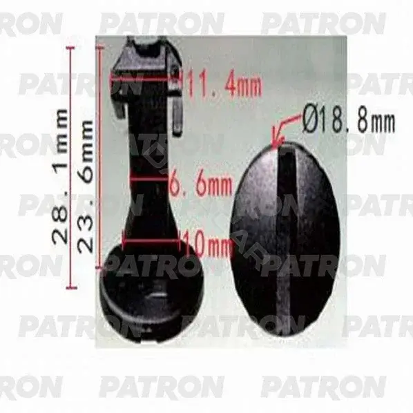 Клипсы, фиксаторы, зажимы PATRON P37-1210