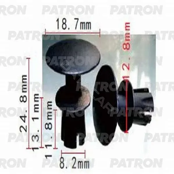 Клипсы, фиксаторы, зажимы PATRON P37-1213