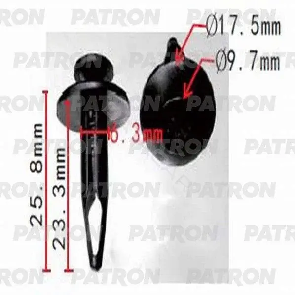 Клипсы, фиксаторы, зажимы PATRON P37-1220