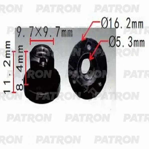 Клипсы, фиксаторы, зажимы PATRON P37-1222