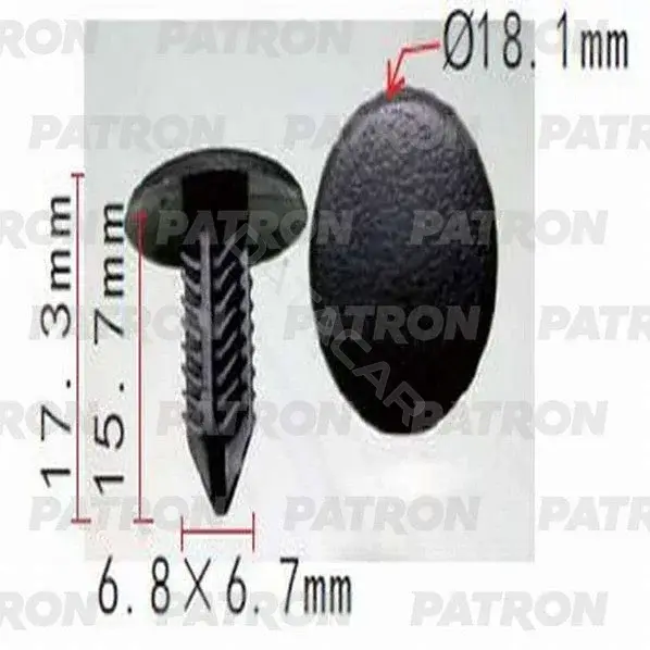 Клипсы, фиксаторы, зажимы PATRON P37-1229