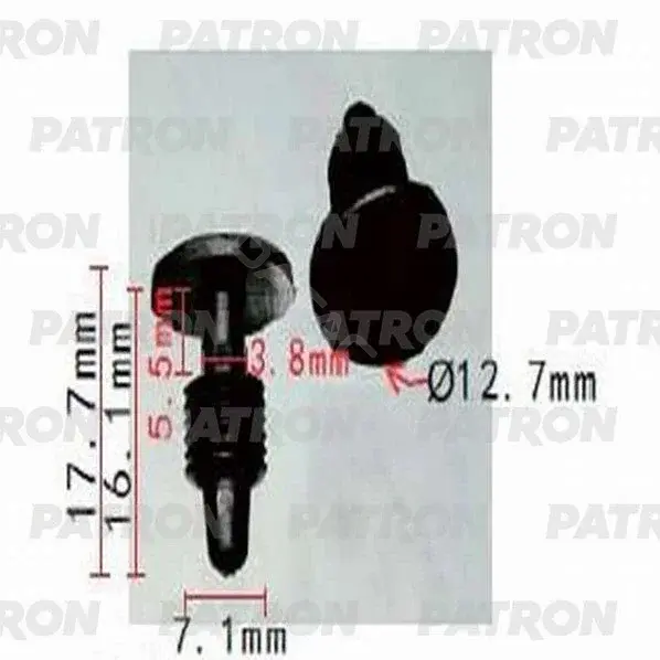Клипсы, фиксаторы, зажимы PATRON P37-1246