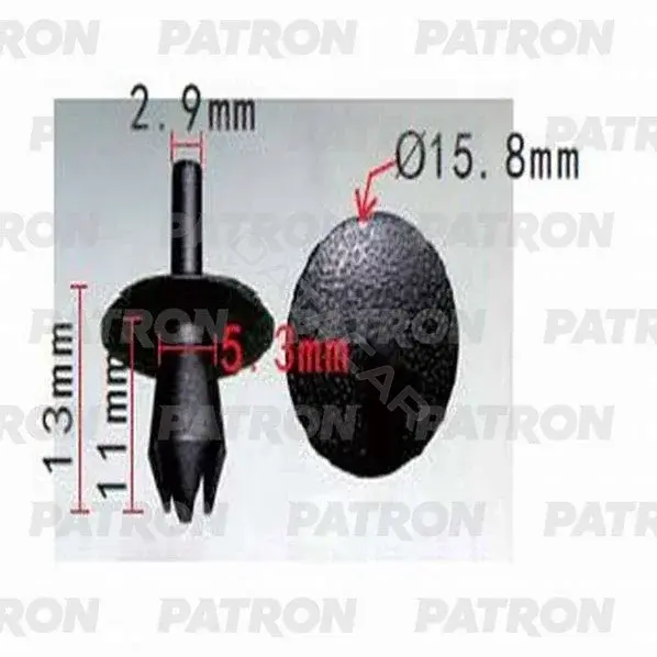 Клипсы, фиксаторы, зажимы PATRON P37-1265
