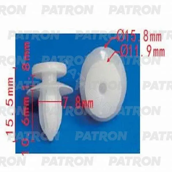 Клипсы, фиксаторы, зажимы PATRON P37-1277