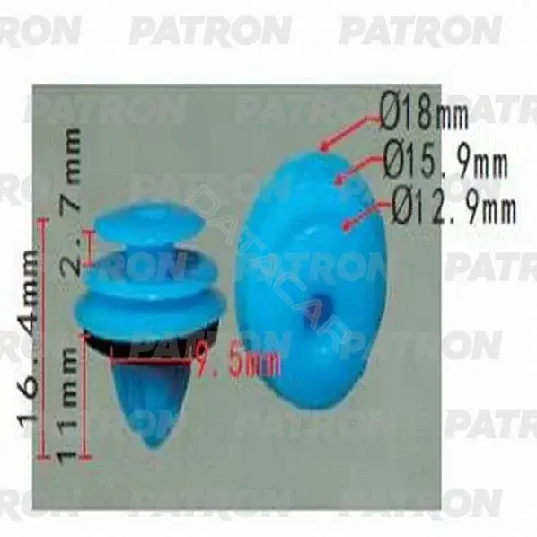 Клипсы, фиксаторы, зажимы PATRON P37-1290