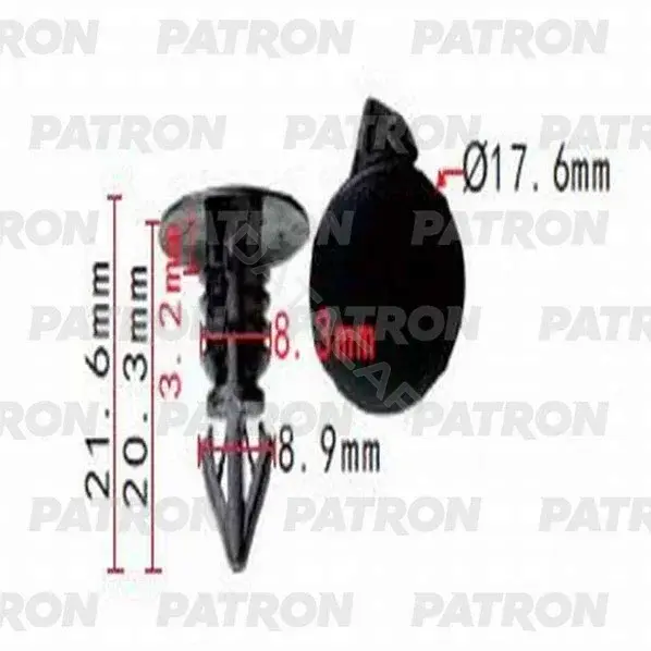 Клипсы, фиксаторы, зажимы PATRON P37-1298
