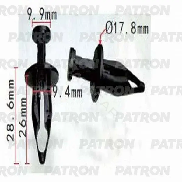 Клипсы, фиксаторы, зажимы PATRON P37-1302