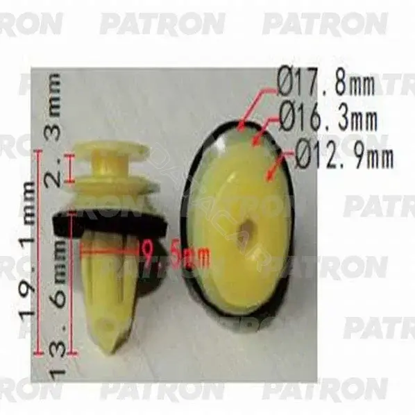 Клипсы, фиксаторы, зажимы PATRON P37-1303