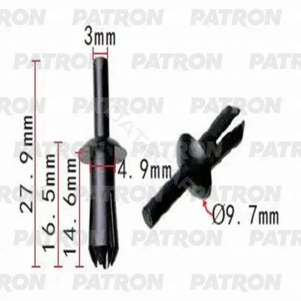 Клипсы, фиксаторы, зажимы PATRON P37-1304