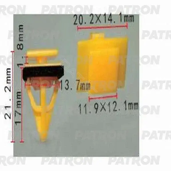 Клипсы, фиксаторы, зажимы PATRON P37-1305