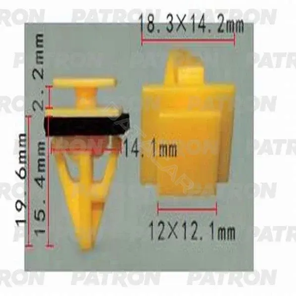 Клипсы, фиксаторы, зажимы PATRON P37-1306