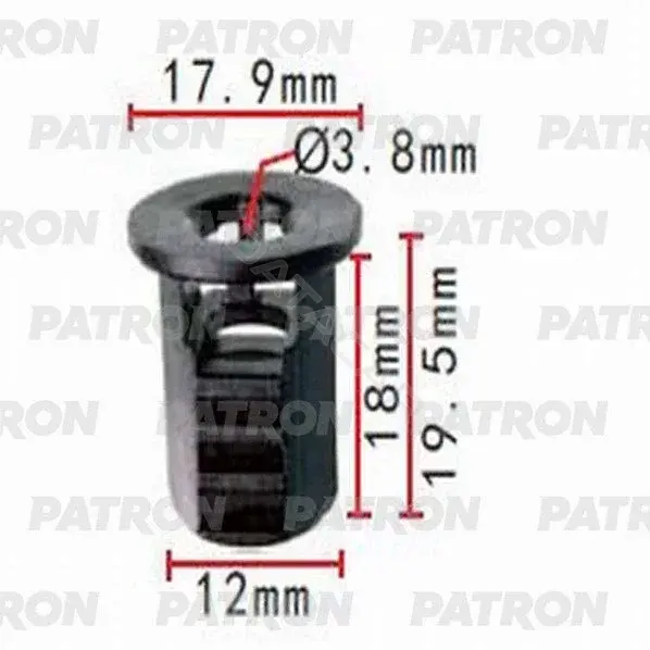 Клипсы, фиксаторы, зажимы PATRON P37-1373