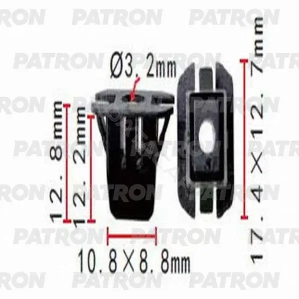 Клипсы, фиксаторы, зажимы PATRON P37-1393