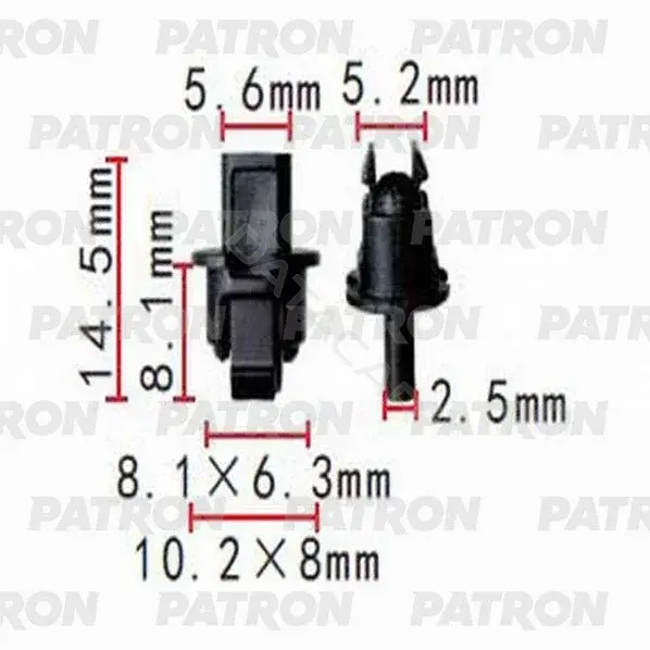 Клипсы, фиксаторы, зажимы PATRON P37-1398
