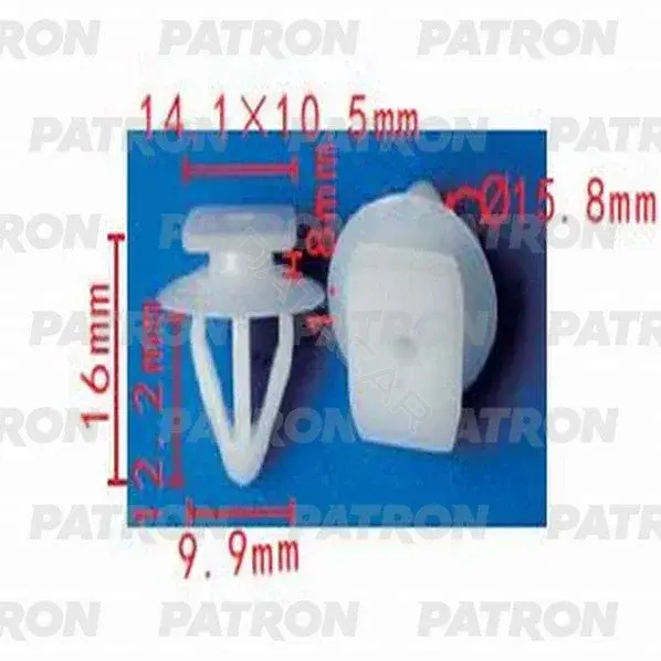 Клипсы, фиксаторы, зажимы PATRON P37-1410