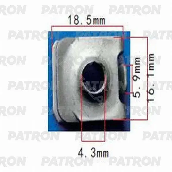 Клипсы, фиксаторы, зажимы PATRON P37-1421