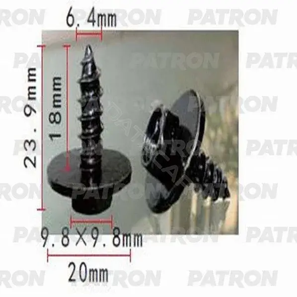 Клипсы, фиксаторы, зажимы PATRON P37-1433