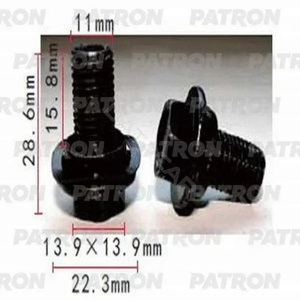 Клипсы, фиксаторы, зажимы PATRON P37-1434