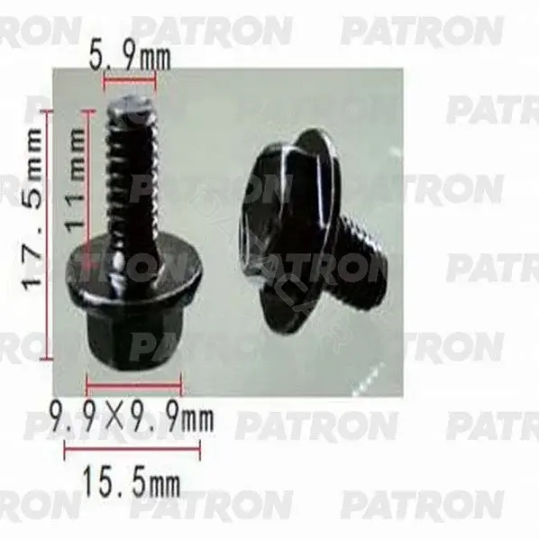 Клипсы, фиксаторы, зажимы PATRON P37-1436