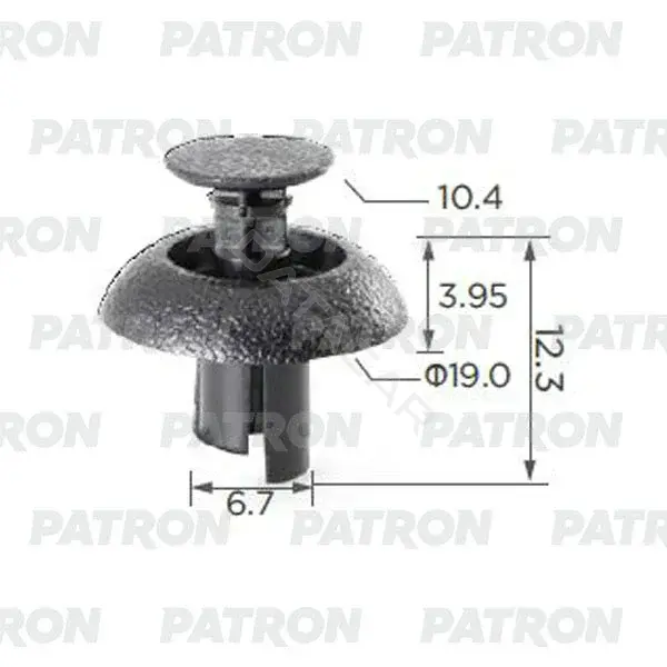 Клипсы, фиксаторы, зажимы PATRON P37-0035A