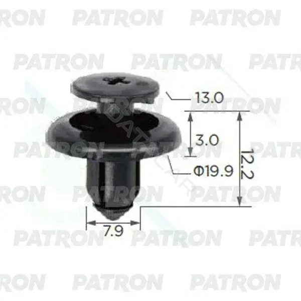 Клипсы, фиксаторы, зажимы PATRON P37-0037A