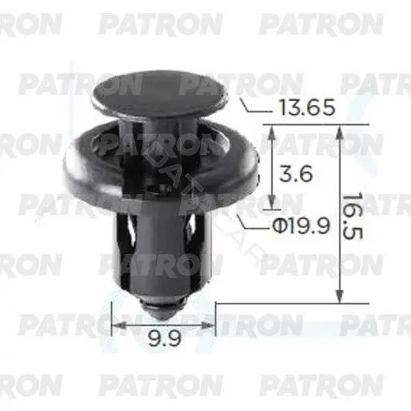 Клипсы, фиксаторы, зажимы PATRON P37-0091A