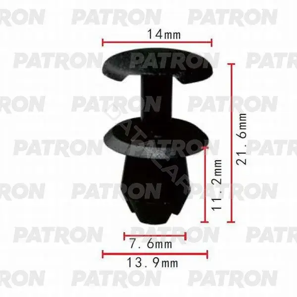 Клипсы, фиксаторы, зажимы PATRON P37-0202A