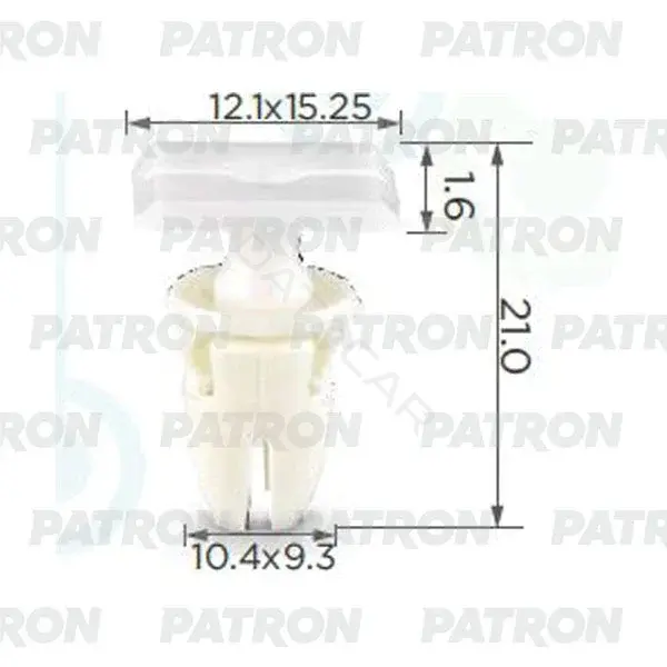 Клипсы, фиксаторы, зажимы PATRON P37-0284A