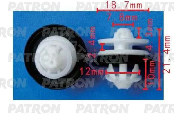 Клипсы, фиксаторы, зажимы PATRON P37-1453