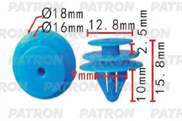 Клипсы, фиксаторы, зажимы PATRON P37-1463