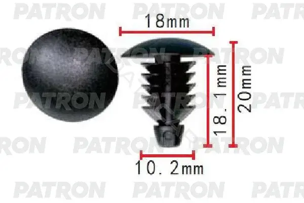 Клипсы, фиксаторы, зажимы PATRON P37-1466
