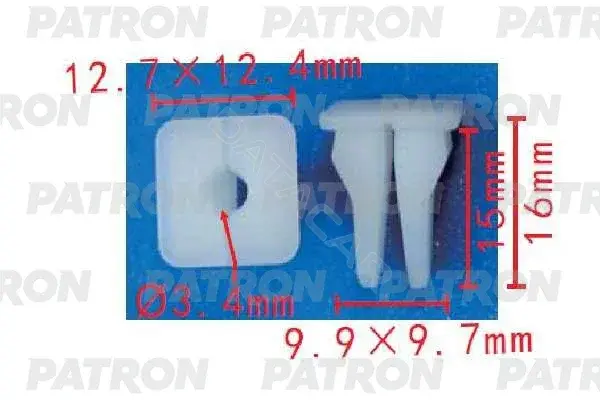 Клипсы, фиксаторы, зажимы PATRON P37-1467