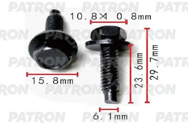 Клипсы, фиксаторы, зажимы PATRON P37-1470
