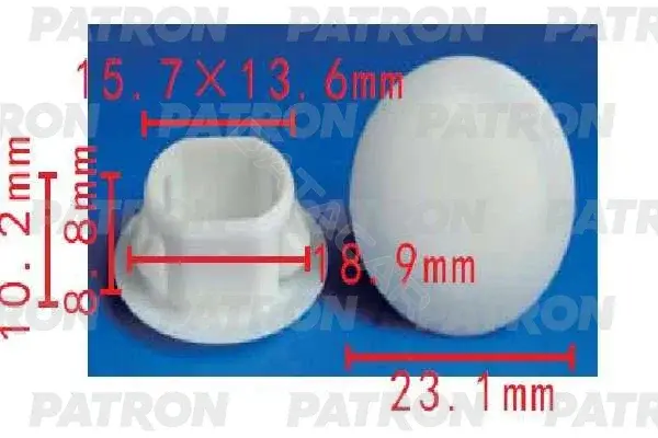 Клипсы, фиксаторы, зажимы PATRON P37-1471