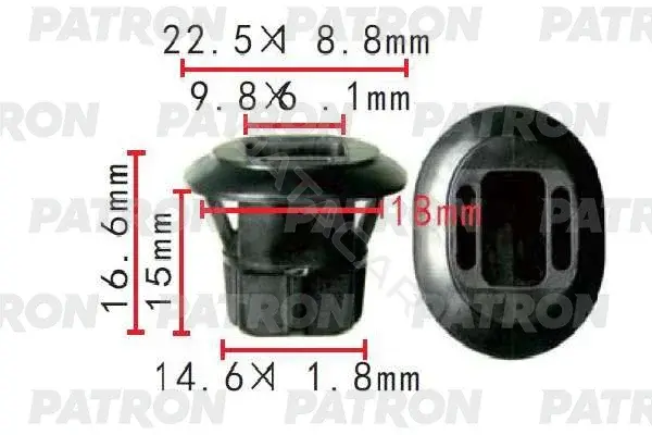 Клипсы, фиксаторы, зажимы PATRON P37-1473