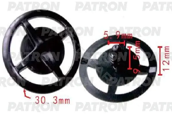 Клипсы, фиксаторы, зажимы PATRON P37-1479